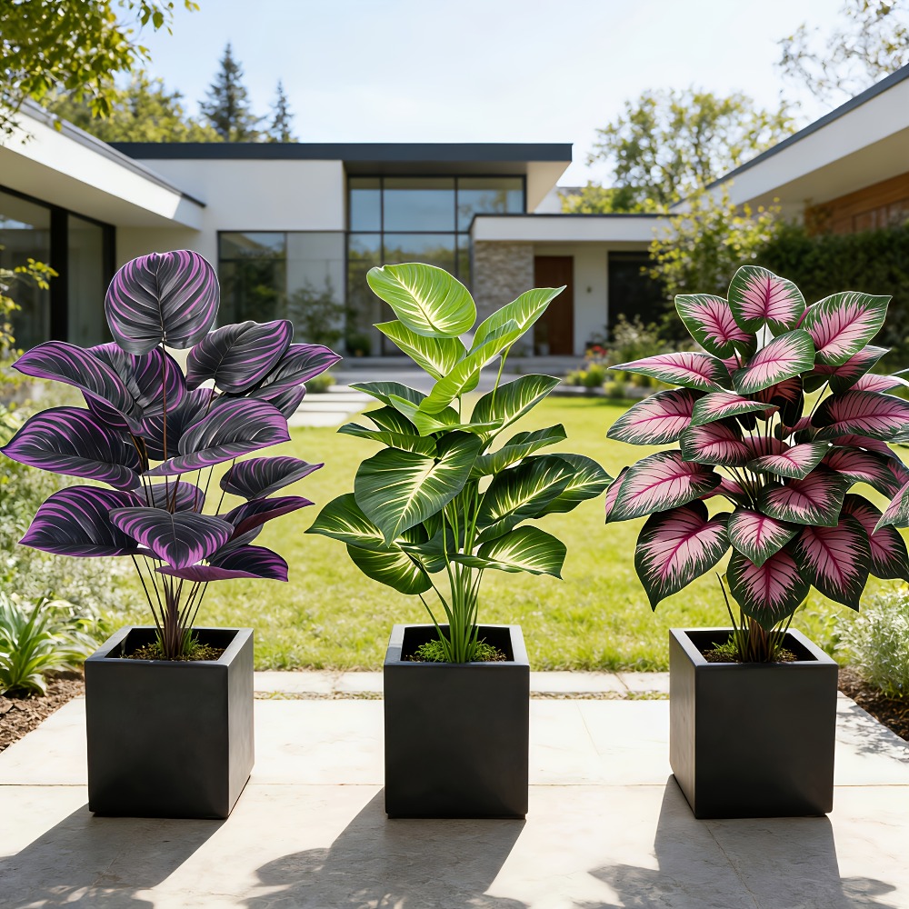 Lot de 3 plantes artificielles - Ficus Lyrata Tree avis et prix