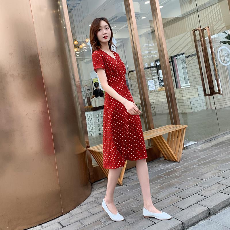 Robe mi-longue en mousseline d - Aglaonema Red avis et prix